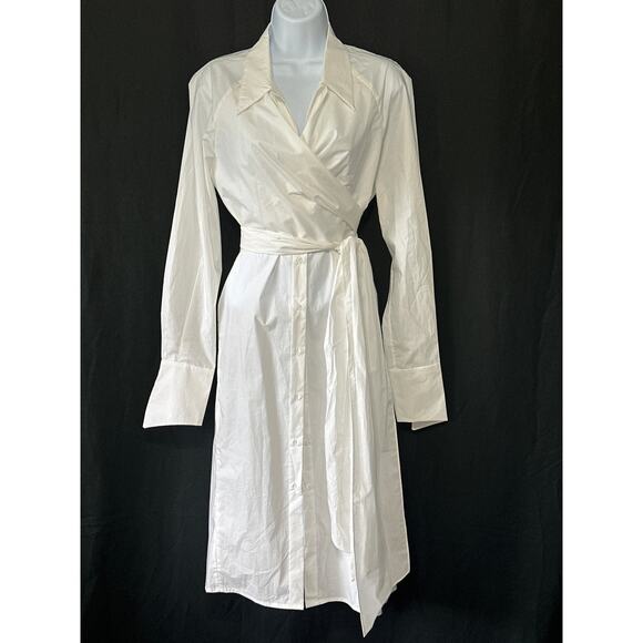 NWT RIZHUO Wrap Shirt Dress XL Minimalist Lagenlook Asian Designer City Chic - Picture 1 of 16